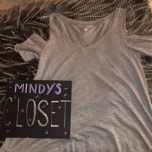 Off the shoulder t-shirt